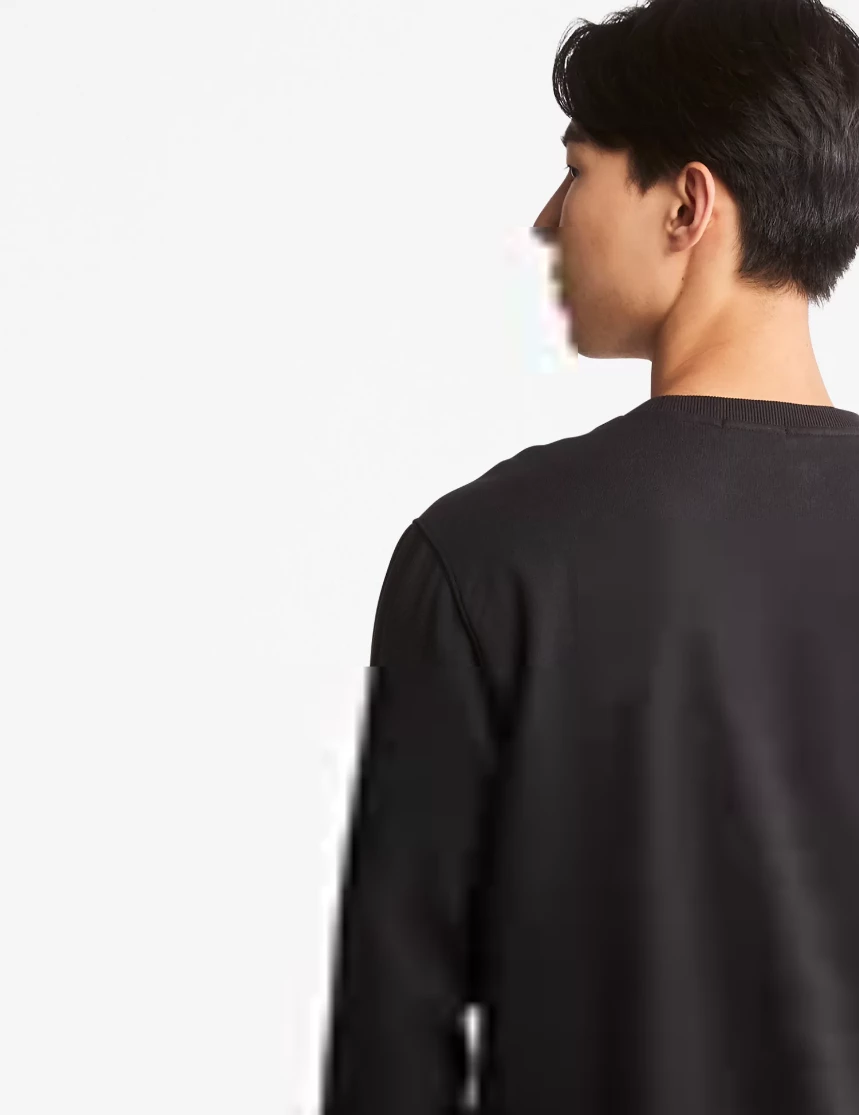 Men's Timberland Tree Logo Crewneck Sweatshirt Black BLACK 5 Men's Timberland Tree Logo Crewneck Sweatshirt Black BLACK - Image 3