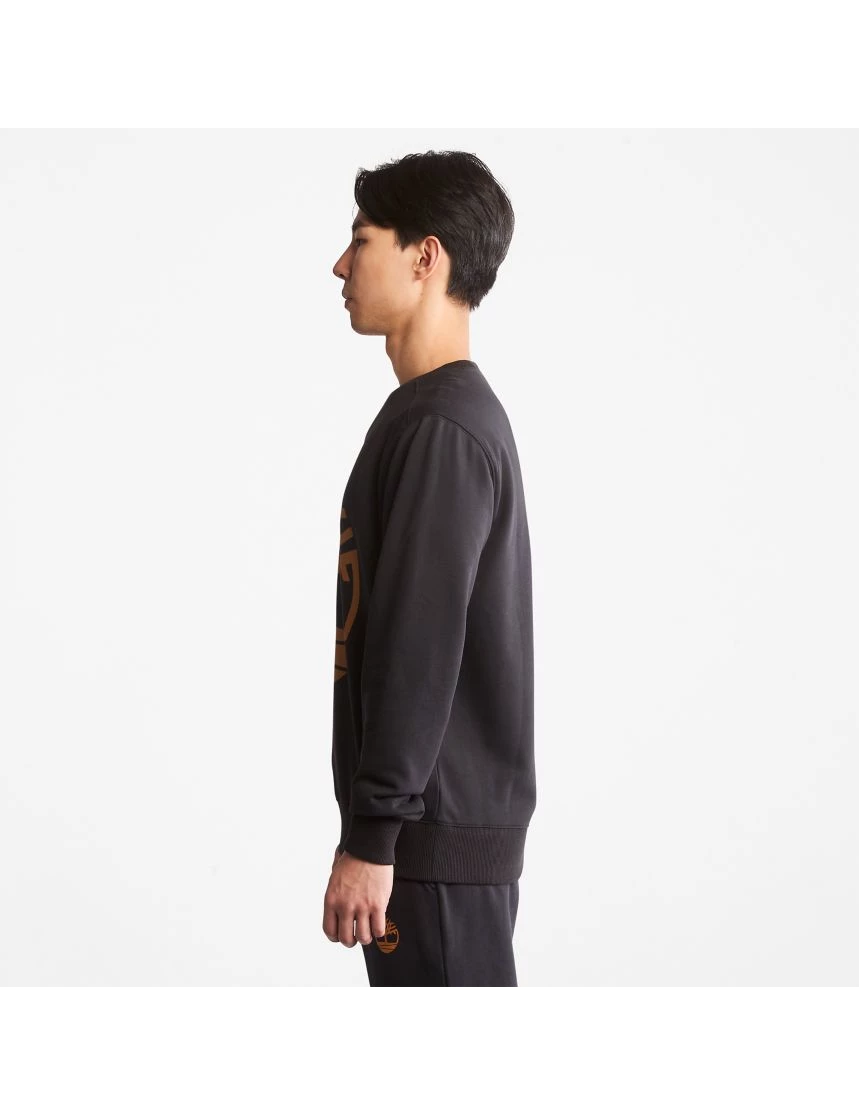 Men's Timberland Tree Logo Crewneck Sweatshirt Black BLACK 7 Men's Timberland Tree Logo Crewneck Sweatshirt Black BLACK - Image 5
