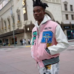 Unisex First Row State League Varsity Jacket Pink PINK -men‘s shop online p1 3500x 8fa38fbc d551 4c59 8116 a30e172b77a5 scaled